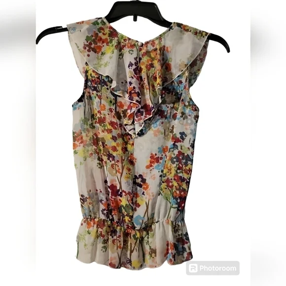 Flowery, sheath blouse - Picture 2 of 3